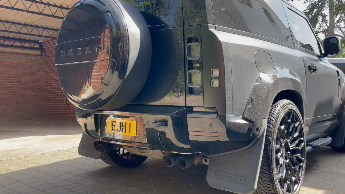Before: road grime on a customer’s Urban Defender
